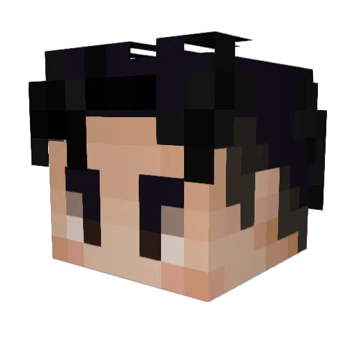 casstivity Minecraft avatar head, 3D render