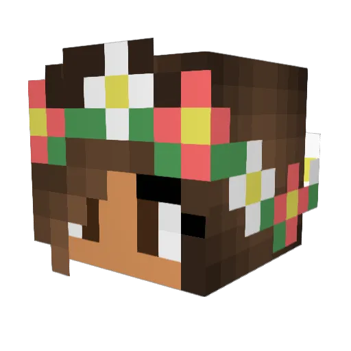 cassyee Minecraft avatar head, 3D render