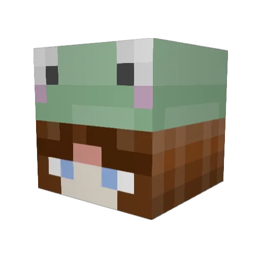 castameren Minecraft avatar head, 3D render