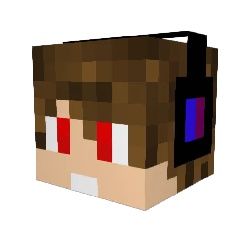 castelao12 Minecraft avatar head, 3D render