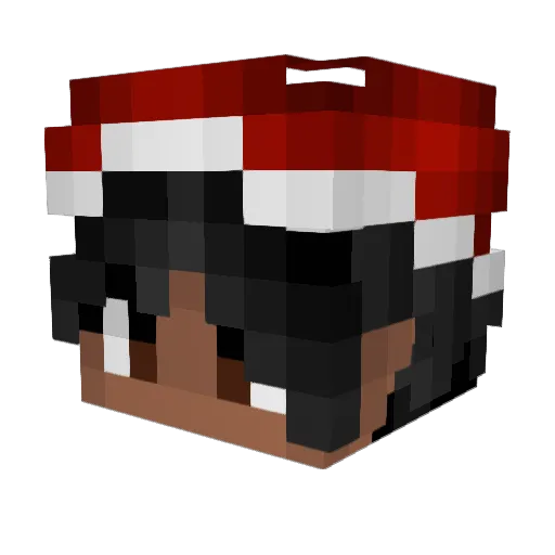 caster_swirl Minecraft avatar head, 3D render