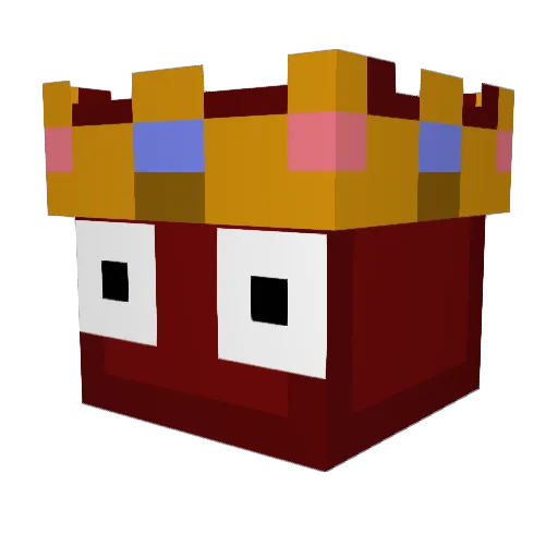 casterant Minecraft avatar head, 3D render