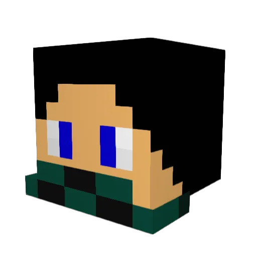 castilho2 Minecraft avatar head, 3D render