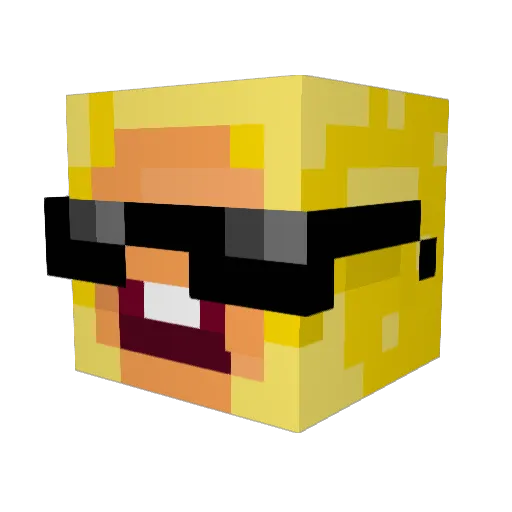 castle0710 Minecraft avatar head, 3D render