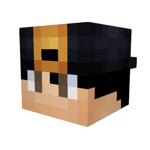 castledauer Minecraft avatar head, 3D render