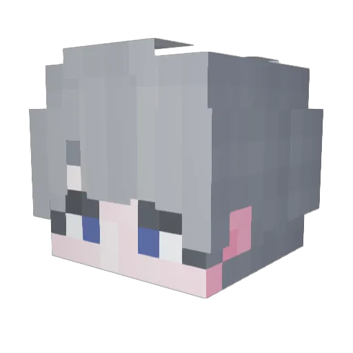 castleispark Minecraft avatar head, 3D render