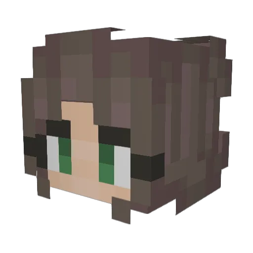 castleroy Minecraft avatar head, 3D render