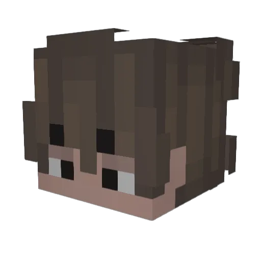 castorcinn Minecraft avatar head, 3D render