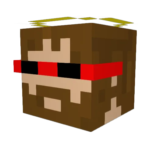 castoro98 Minecraft avatar head, 3D render
