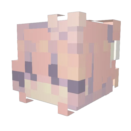 cat04meow Minecraft avatar head, 3D render