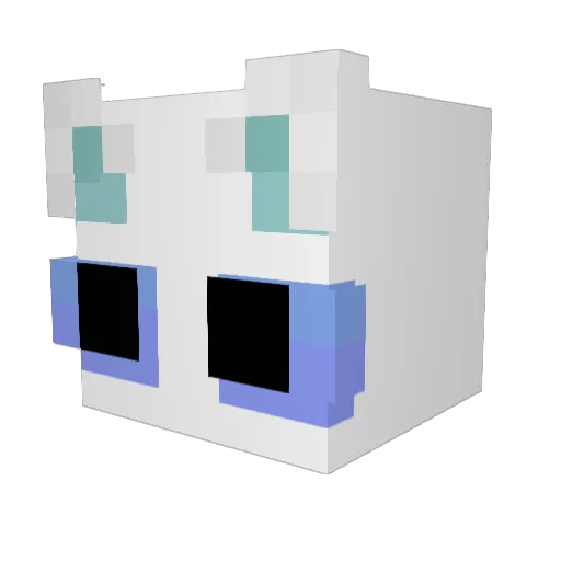 cat1of2fears Minecraft avatar head, 3D render