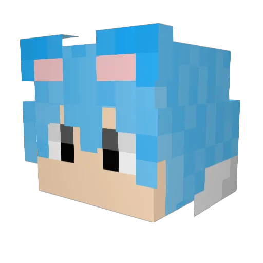 cat23454770 Minecraft avatar head, 3D render