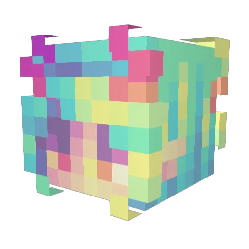 cat2little Minecraft avatar head, 3D render