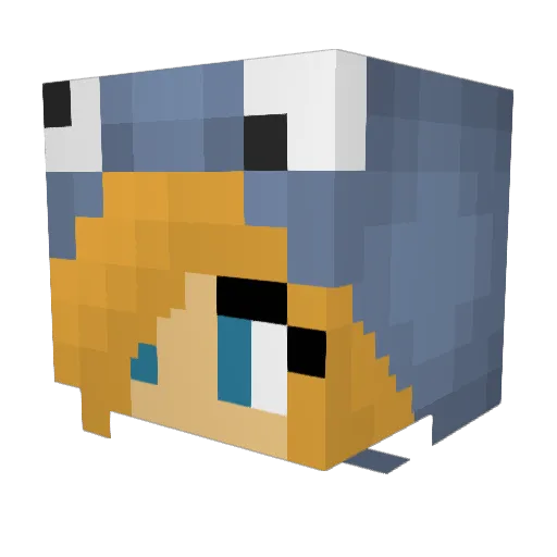 cat339 Minecraft avatar head, 3D render