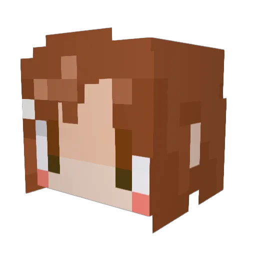 cat4610 Minecraft avatar head, 3D render