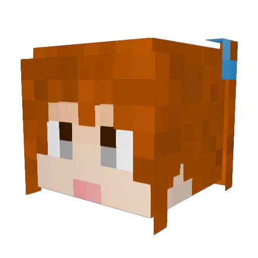 cat520 Minecraft avatar head, 3D render