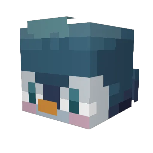 cat6895 Minecraft avatar head, 3D render