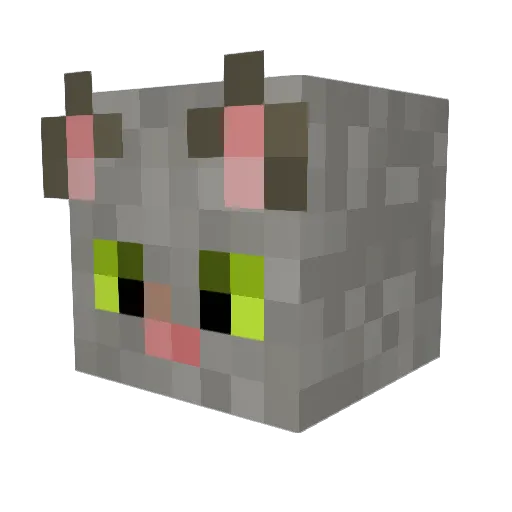cat7897 Minecraft avatar head, 3D render