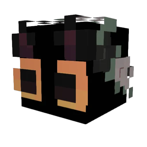 catAer0 Minecraft avatar head, 3D render