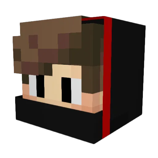 catHolmes Minecraft avatar head, 3D render