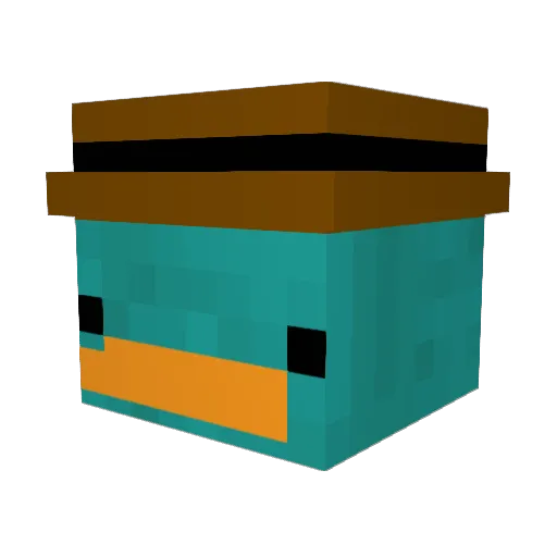 catabroo Minecraft avatar head, 3D render