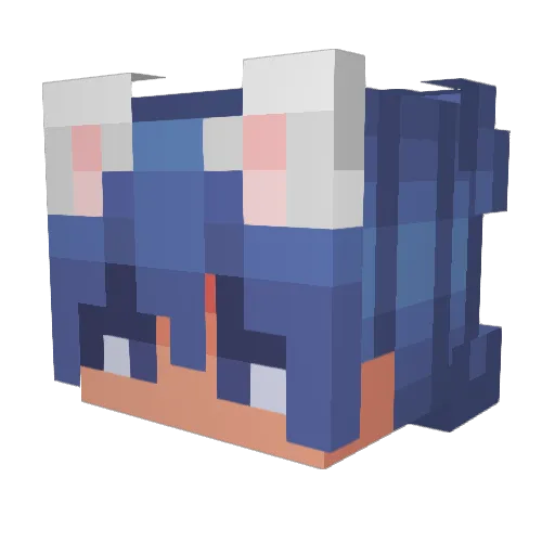 catakloon Minecraft avatar head, 3D render