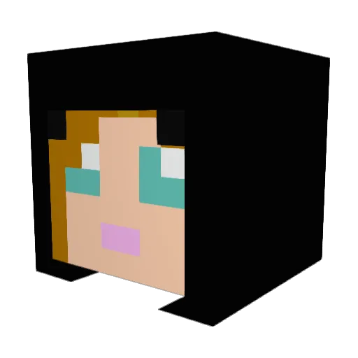 catalyf Minecraft avatar head, 3D render