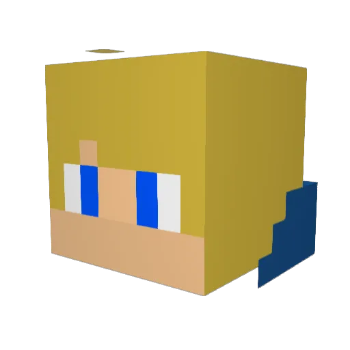 catapl3x Minecraft avatar head, 3D render