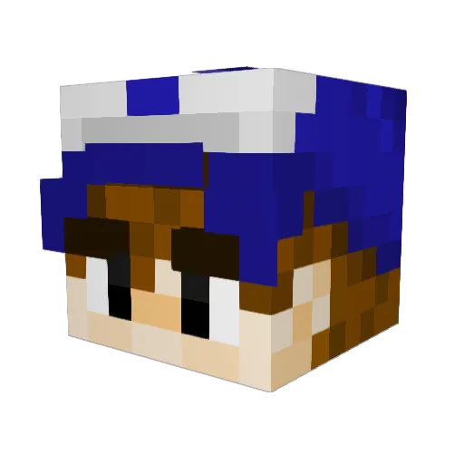 catarina_a Minecraft avatar head, 3D render