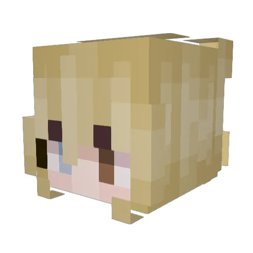 catastrophe_j Minecraft avatar head, 3D render