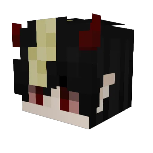 catatau_01 Minecraft avatar head, 3D render