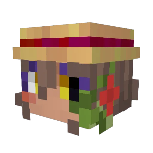 catatonic_abyss_ Minecraft avatar head, 3D render