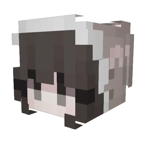 catayu Minecraft avatar head, 3D render