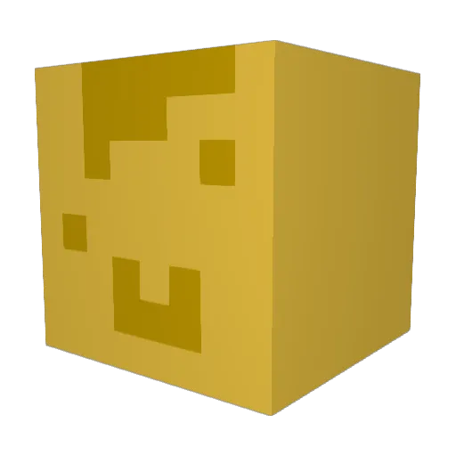 catballer Minecraft avatar head, 3D render