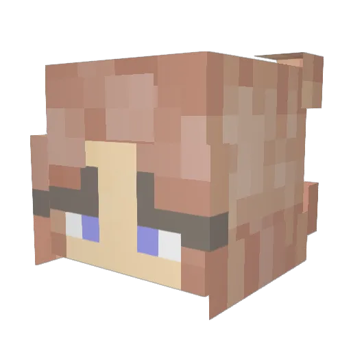 catballss Minecraft avatar head, 3D render