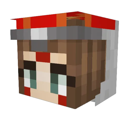 catbeeb Minecraft avatar head, 3D render