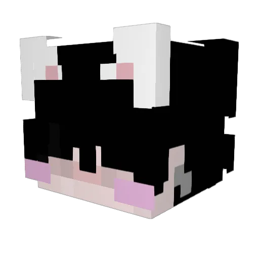 catboyboxies Minecraft avatar head, 3D render