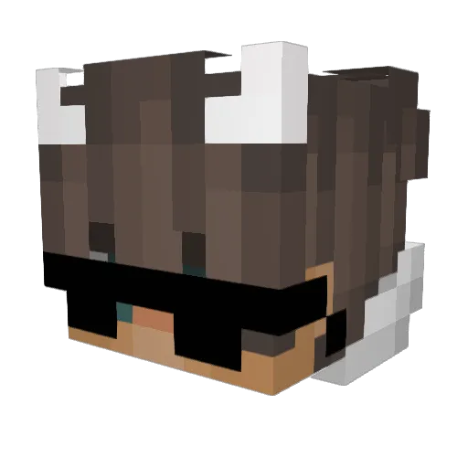 catboyfred Minecraft avatar head, 3D render