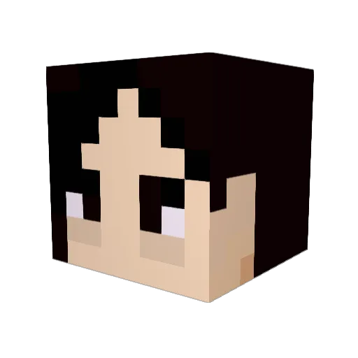 catboyhour Minecraft avatar head, 3D render