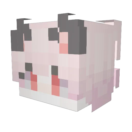 catboylastixcz Minecraft avatar head, 3D render