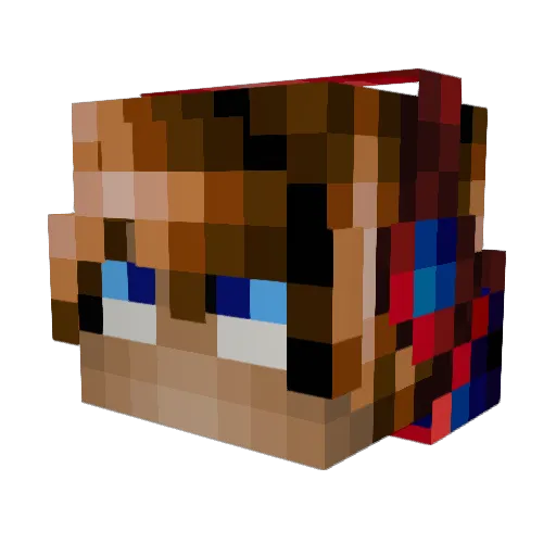catboynorsk Minecraft avatar head, 3D render