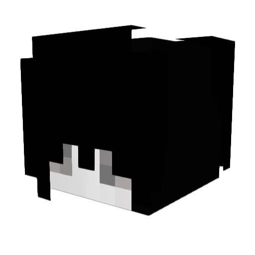catboyv Minecraft avatar head, 3D render