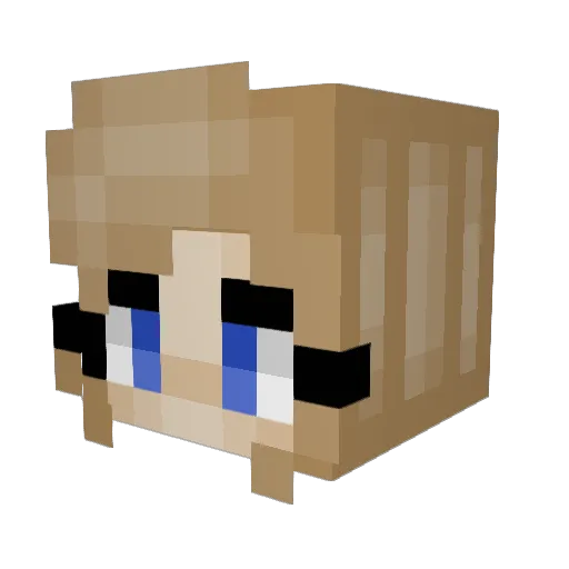 catc000 Minecraft avatar head, 3D render