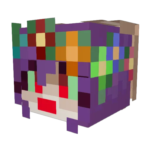 catcawn Minecraft avatar head, 3D render