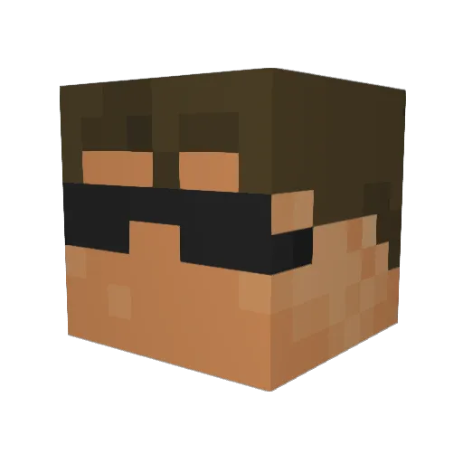 catchacreeper Minecraft avatar head, 3D render
