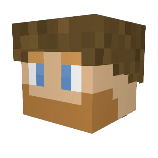 catcher09 Minecraft avatar head, 3D render