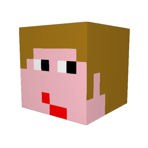 catcher435 Minecraft avatar head, 3D render