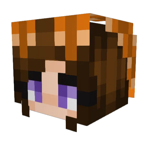 catchingzzs Minecraft avatar head, 3D render