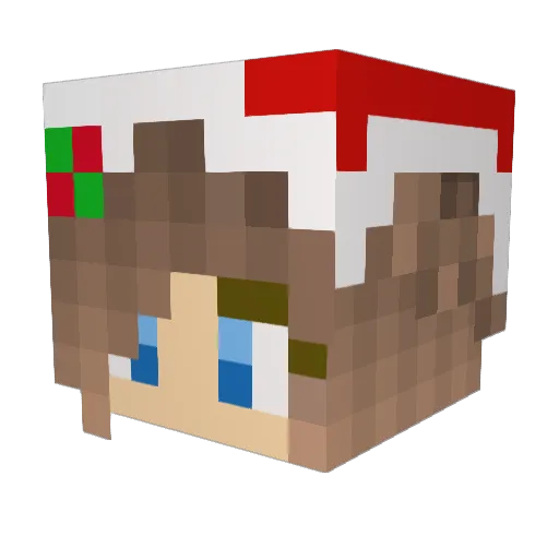 catcoco Minecraft avatar head, 3D render