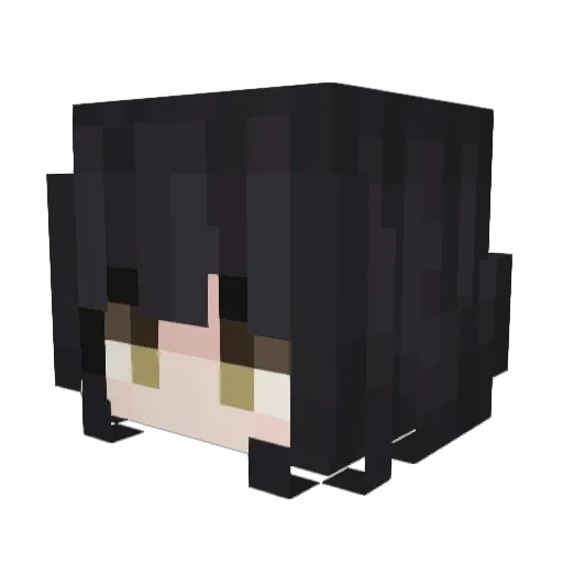 catcuddler Minecraft avatar head, 3D render